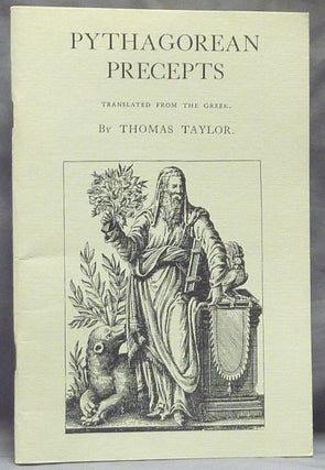 Item #59382 Pythagorean Precepts [ Fragments of the Ethical Writings of Certain Pythagoreans in...