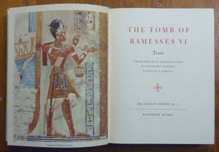 The Tomb of Ramesses VI Texts and Plates ( 2 Volumes in slipcase ); Egyptian Religious Texts and Representations. Bollingen Series XL