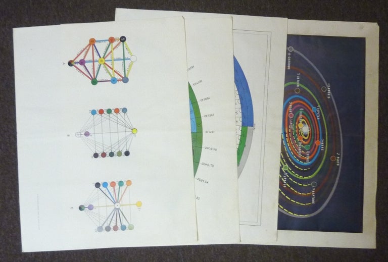 Item #59473 Men and the Cycles of the Universe. A Colored Portfolio in a Limited Multilingual Edition. (10 coloured plates and booklet, in original card portfolio). Frater ALBERTUS, Dr. Richard Albert Riedel.
