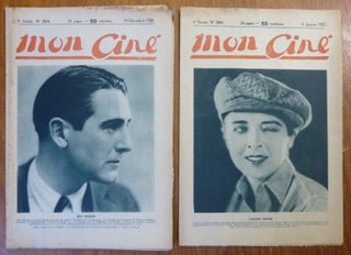 Item #59566 Mon Ciné. Nos. 254 & 255, 30 December 1926 & 6 January 1927. Includes a two part...