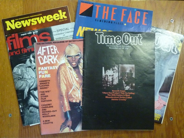 Item #59667 23 Mostly British Magazines and Newspapers - 1970s to 2000s - all of which have some material relating to Kenneth Anger (this ranges from lengthy interviews to short adverts for screenings of his films). Kenneth ANGER.