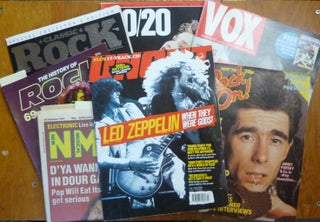 17 British Magazines - mostly from 1980s & 1990s - all of which have some material relating to Jimmy Page / Led Zeppelin (this ranges from interviews to articles on collectable records). Includes two issues of the rare fanzine "Wearing and Tearing" and an issue of "Classic Rock" magazine from Summer 2006 with a feature on Jimmy Page and the occult and a bonus tribute CD.