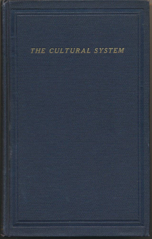 Item #5971 The Cultural System. Weller VAN HOOK.