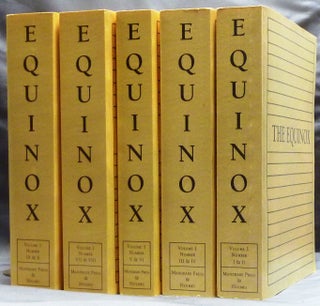 Item #59822 The Equinox; Volume I, Numbers I - X ( In 5 volumes ) [ Five volume set ]. Aleister...