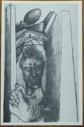 Item #59843 A Postcard with a Reproduction of a "Self Portrait" by Crowley. Aleister CROWLEY