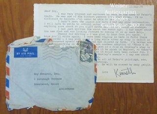 Item #59948 A typed letter, signed, from Kenneth Anger to a friend Roy Edwards, dated May 11,...