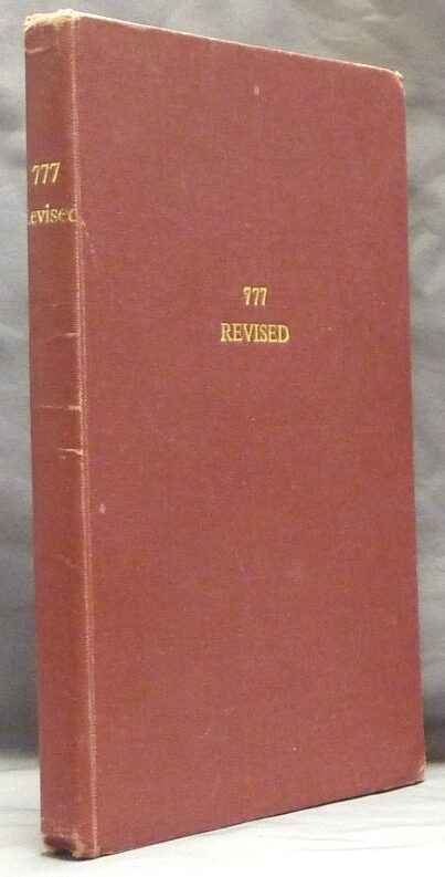 777 Revised by the Master Therion Aleister Crowley | Aleister CROWLEY