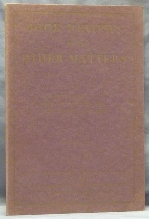 Item #60073 Book Reviews and Other Matters - Bulletin XVII. Harry Houdini, Arthur Conan Doyle...