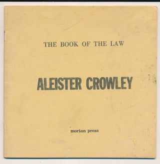 Item #60196 The Book of the Law. Aleister CROWLEY