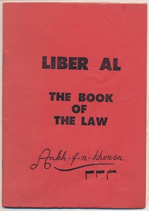 Item #60251 AL (Liber Legis) The Book of the Law sub figura xxxi as Delivered by 93 - Aiwass -...