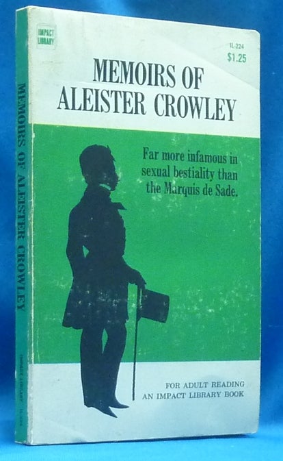 Item #60315 Memoirs of Aleister Crowley. James HARVEY, Aleister Crowley: related works.