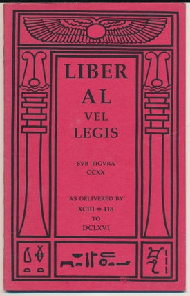 Item #60516 The Book of the Law ( technically called Liber AL vel Legis sub figura CCXX as...