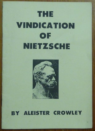 Item #60537 The Vindication of Nietzsche. Aleister CROWLEY