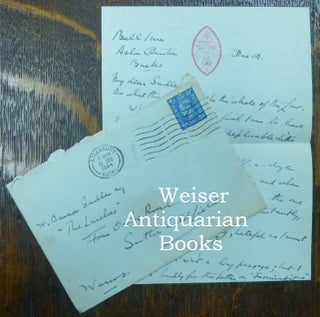 Item #60998 Letter: an autograph letter, signed, from Aleister Crowley to "My Dear Sadler" [ W....