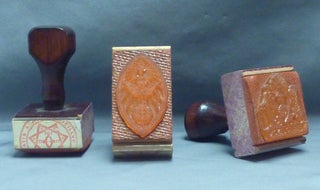 Item #61140 Three rubber stamps; one with the seal of the A.'. A.'., one with "The Equinox"...