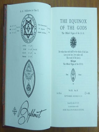 The Equinox of the Gods.