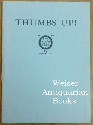 Item #61179 Thumbs Up! Five Poems by Aleister Crowley. Aleister CROWLEY