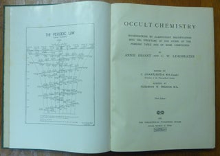 Occult Chemistry; Investigations by Clairvoyant Magnification into the Structure of the Atoms of the Periodic Table and of some Compounds