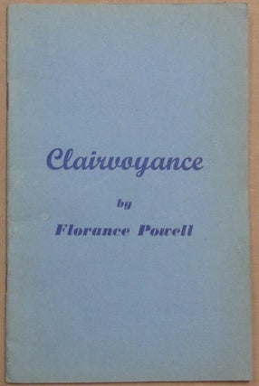Item #61413 Clairvoyance. Florance POWELL
