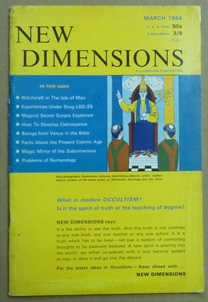 Item #61557 New Dimensions - February / March 1964, Vol. I, No. 6. Basil WILBY, And contributor....