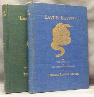Item #61607 Lavius Egyptus (First Book): Or the Unveiling of the Pythagorean Senate, AND Lavius...