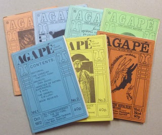 Item #61816 Agapé. The Occult Review. Volume 1, No. 2 - 8 ( Seven issues, complete run, all...