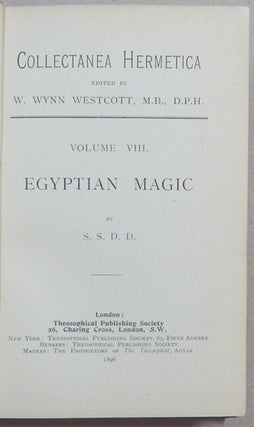 Egyptian Magic; [ Collectanea Hermetica, Vol. VIII ]