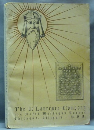 Item #62082 De Laurence's Catalog of Books on Occultism - Magic - Mysticism - Religion - the...