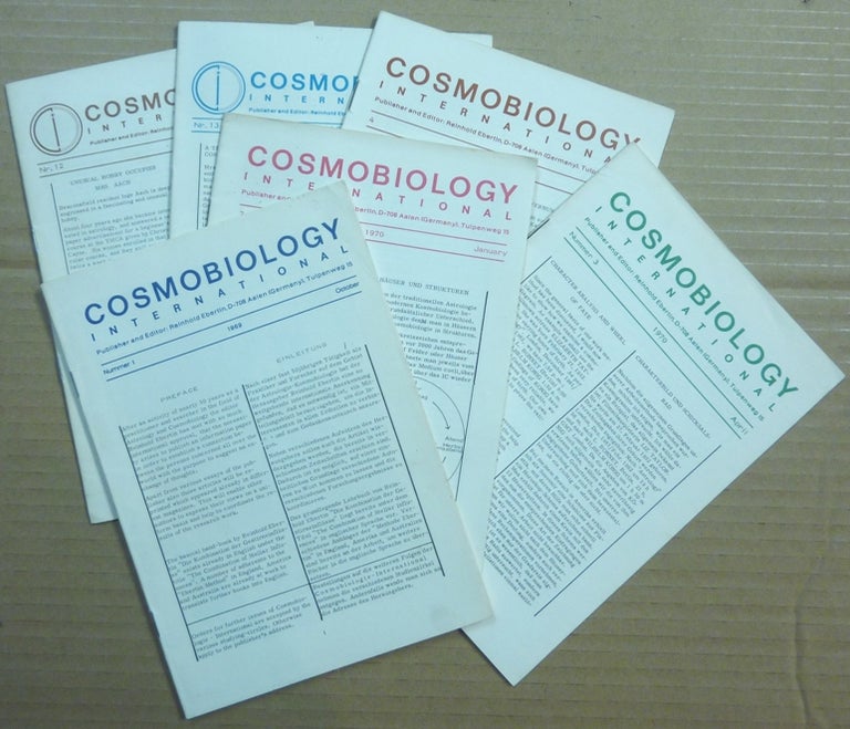 Item #62342 Cosmobiology International. (Six issues) Number 1, October, 1969; Number 2, January 1970; Number 3, April 1970; Number 4, July 1970; Number 12, July 1972; Number 13, October 1972. Astrology, Reinhold EBERTIN.