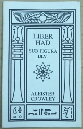 Item #62511 Liber HAD. Sub Figura DLV. Aleister CROWLEY
