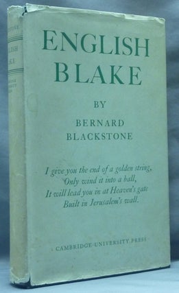 Item #62536 English Blake. William BLAKE, Bernard Blackstone