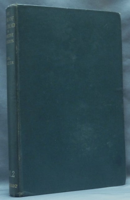 Item #62652 The Fear of the Dead in Primitive Religion. Lectures Delivered on The William Wyse Foundation at Trinity College, Cambridge, 1932-1933. Sir James George FRAZER.