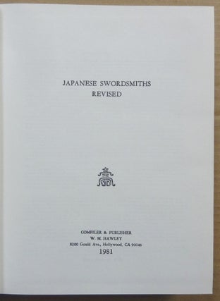 Japanese Swordsmiths [ Revised ].