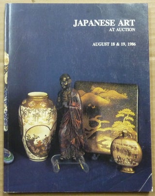 Item #62777 Japanese Art at Auction. August 18 & 19, 1986. Robert C. Eldred Co
