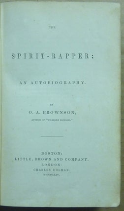 The Spirit-Rapper: An Autobiography.