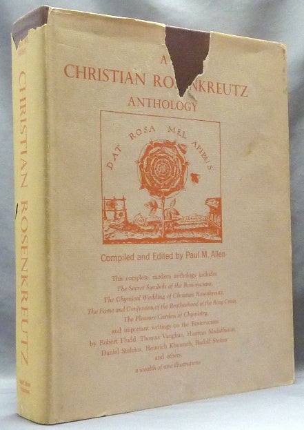 Item #63105 A Christian Rosenkreutz Anthology. Compiled, edited, Paul M. in collaboration ALLEN, Carlo Pietzner.