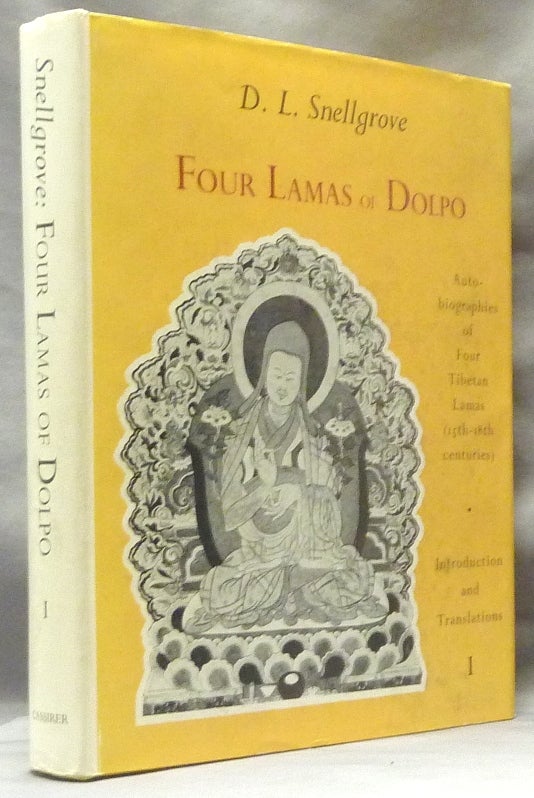 Item #63177 Four Lamas of Dolpo; Tibetan Biographies. Volume I: Introduction & Translations. David L. SNELLGROVE, Edited and translated.
