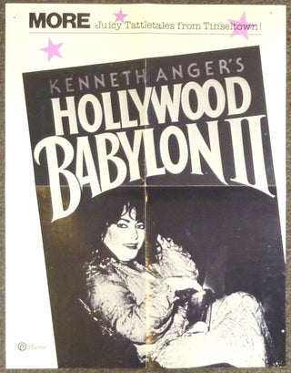 Item #63191 A Large Advertising Poster for the Book "Hollywood Babylon II" Kenneth ANGER