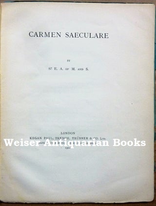 Carmen Saeculare.