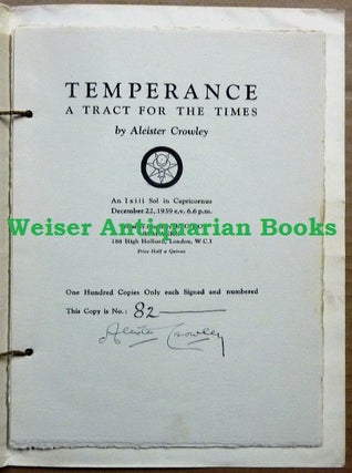 Temperance. A Tract for the Times.