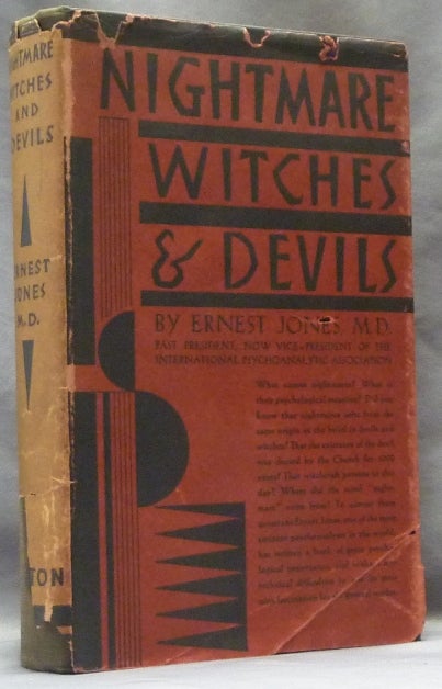 Item #63484 Nightmare, Witches and Devils. Ernest JONES, M D.