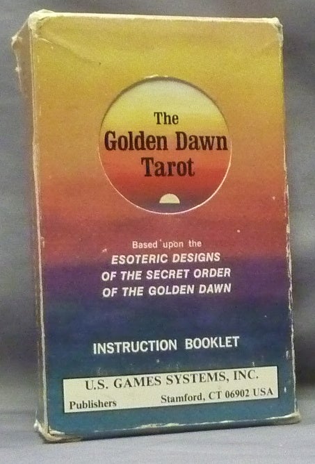 Item #63698 Golden Dawn Tarot Deck ( Deck & booklet, boxed set ); Based upon the Esoteric Designs of the Secret Order of the Golden Dawn. Tarot, Robert WANG, Israel Regardie, Stuart Kaplan.