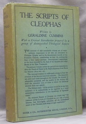 Item #63714 The Scripts of Cleophas. Geraldine CUMMINS
