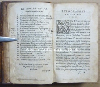 Auriferae Artis, Quam Chemiam Vocant, Antiquissimi Authores, Sive Turba Philosophorum.