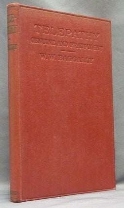Item #64043 Telepathy Genuine and Fraudulent. W. W. BAGGALLY, Sir Oliver Lodge