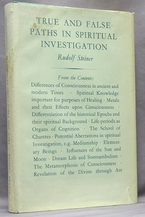 Item #64051 True and False Paths in Spiritual Investigation: Eleven lectures given in Torquay, ...