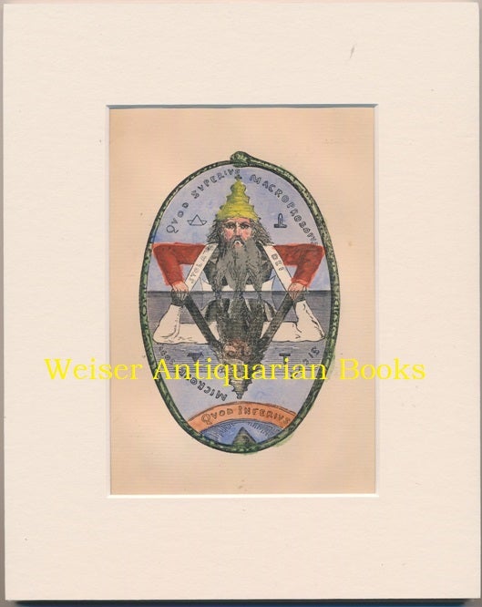 Item #64152 An original hand-coloured, matted, illustration - "The Great Symbol of Solomon" - from the first English edition of Eliphas Levis' "Transcendental Magic. Its Doctrine and Ritual." Eliphas LEVI.