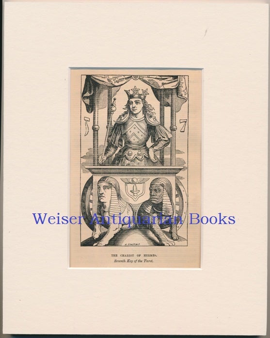 Item #64158 An original, matted, illustration - "The Chariot of Hermes. Seventh Key of the Tarot" - from the first English edition of Eliphas Levis' "Transcendental Magic. Its Doctrine and Ritual." Eliphas LEVI.