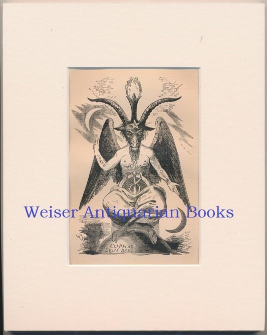 Item #64159 An original, matted, illustration - "The Sabbatic Goat. The Baphomet of Mendes" - from the first English edition of Eliphas Levis' "Transcendental Magic. Its Doctrine and Ritual." Eliphas LEVI.