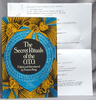Item #64310 Secret Rituals of the O.T.O. [ OTO ]. Aleister CROWLEY, Edited and, Francis King
